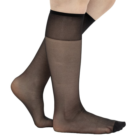 black, Women's Twilight Mist Knee-Hi 2-Pair LA3010