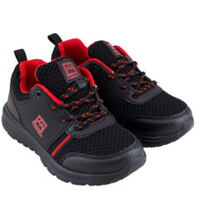 Black and red boys sneakers