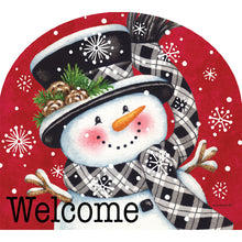 Fall and Winter Arbor Mates black and red snowman