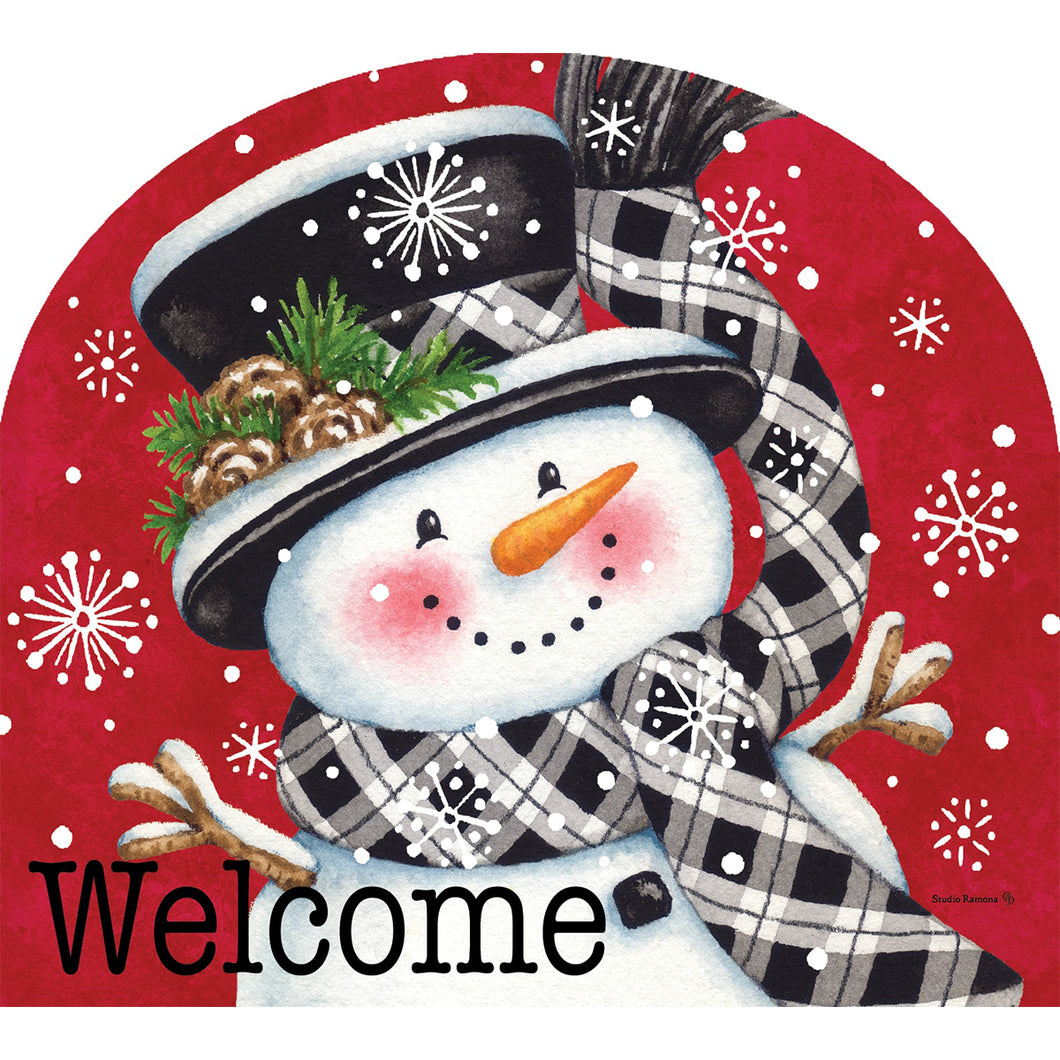 Fall and Winter Arbor Mates black and red snowman