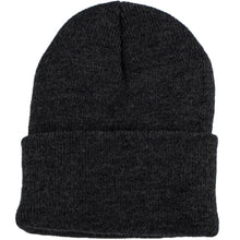Black stretch knit cap