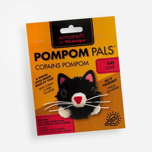 black cat, Pompom Pals Kit 477