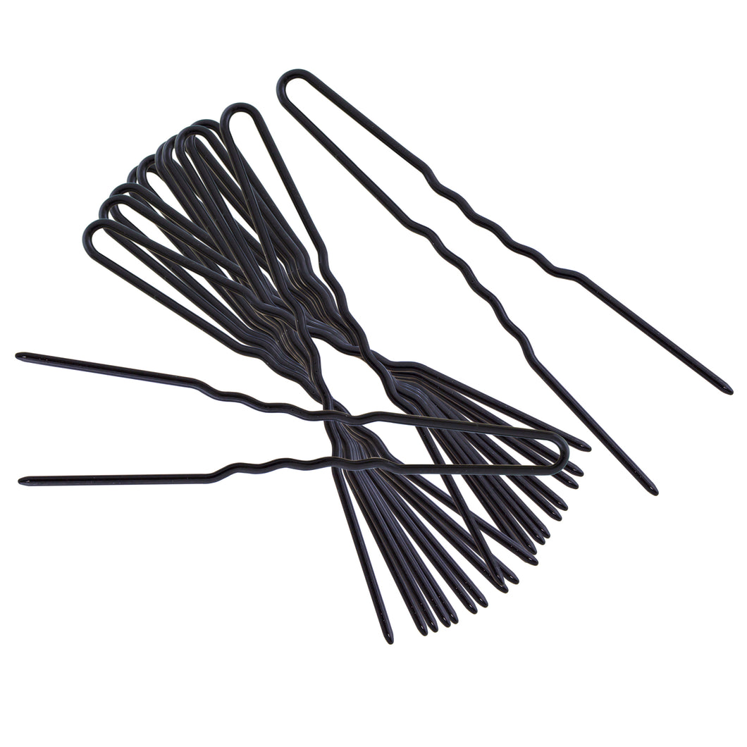 black hair pins.