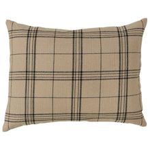 Black, Fieldstone Plaid Standard Pillow Sham 458