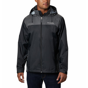 Black and gray Columbia rain jacket