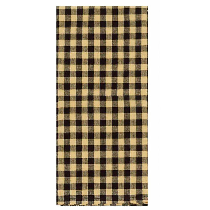 Blacked checkered dish towel