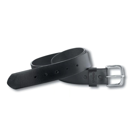 Black leather belt
