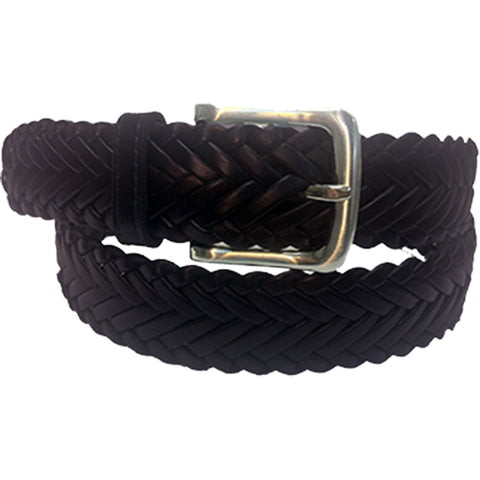 Black leather belt