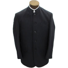 Black suitcoat with pinstripes