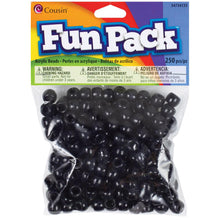 Black Fun Pack plastic pony beads