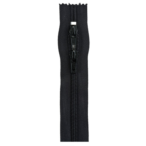 Black purse zipper