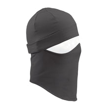 Black skull cap and face mask