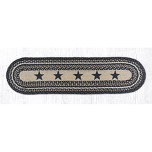 Mocha black stars table runner