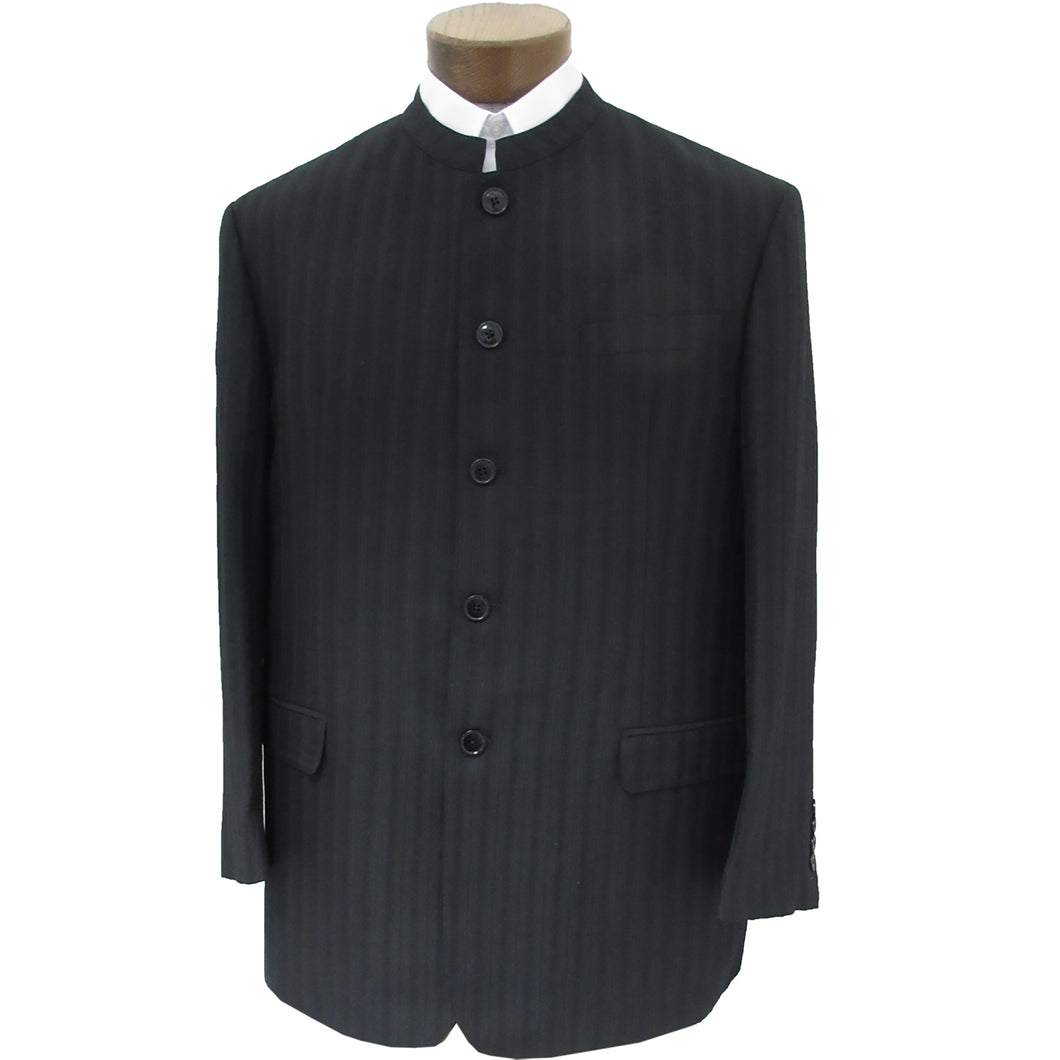 Mens suit coat with black stripe