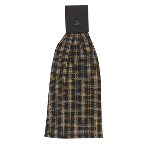 Black hand towel