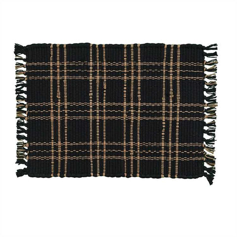 Black placemat