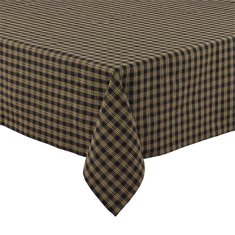 Black tablecloth