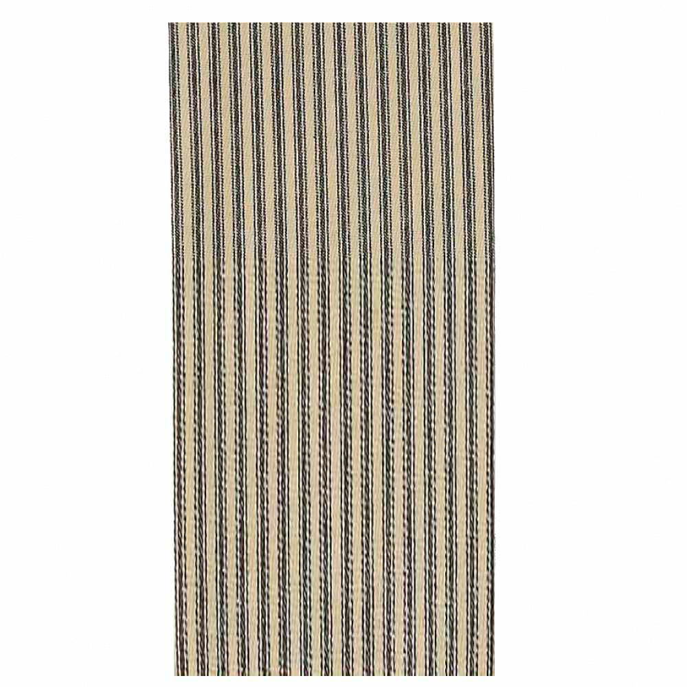 Black York Ticking kitchen towel