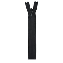 Black 14-inch Invisible Zipper