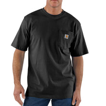 black, Men's Big and Tall Pocket Tee Shirt K87