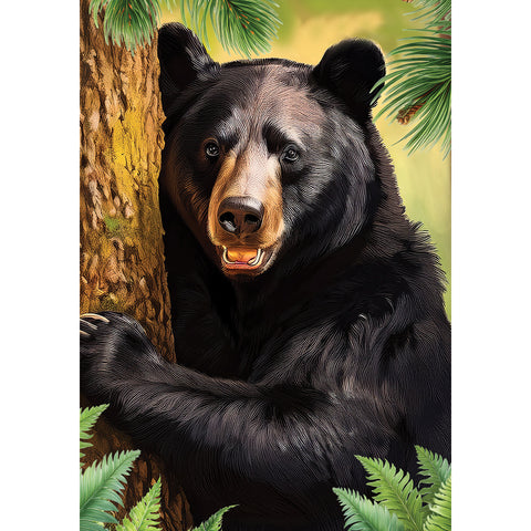 Garden flag showing Black Bear