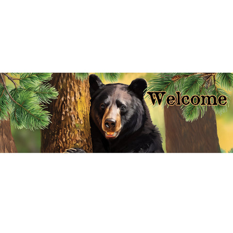 Custom Decor Signature Sign showing black bear