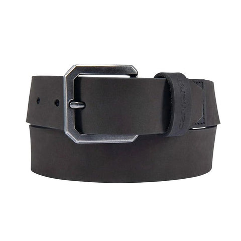 Carhartt legacy leather belt in black