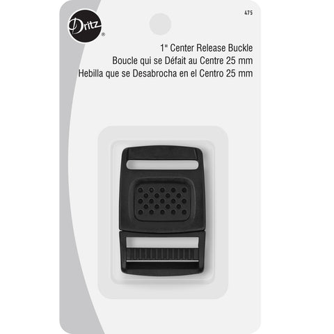 Dritz black Center Release Buckle in package