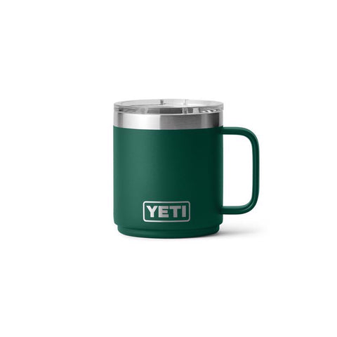 Yeti Rambler 10 oz Stackable Mug in black forest green