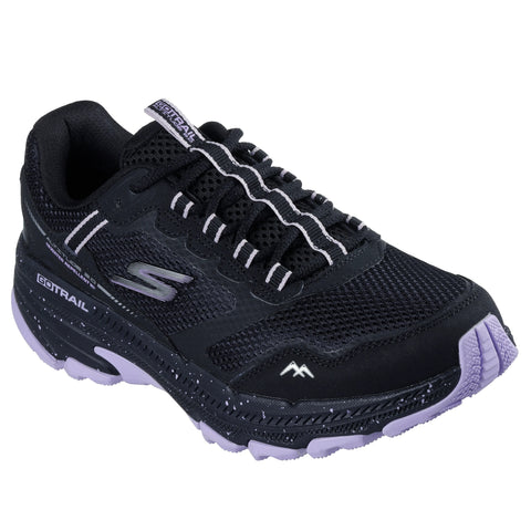 Skechers women's GO RUN Trail Altitude 2.0 Ravine shoes in black & lavender
