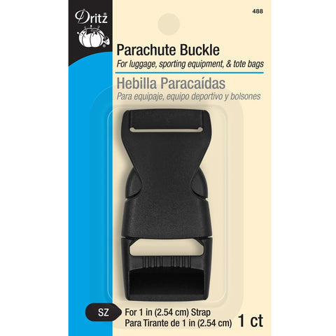 Dritz 1-inch parachute buckle in black