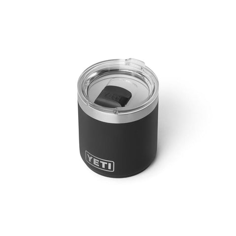 Yeti Rambler Lowball 10 oz Stackable Tumbler in black