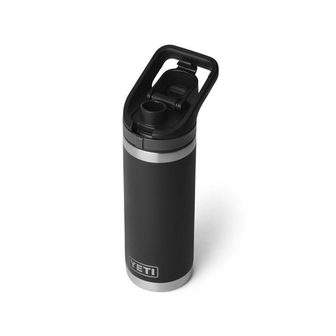 Yeti Rambler 18 oz Bottle with flip chug cap in black