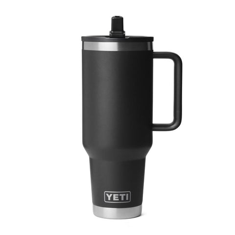 Yeti Rambler 40 oz. Travel Straw Mug in black