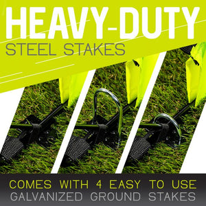 heavy-duty steel stakes