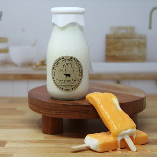 bless your heart, Milk Bottle Candles