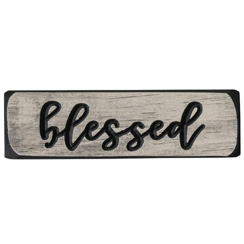 Blessed wooden sign