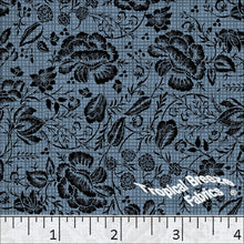 Poly Cotton Small Grid Dress Fabric blue