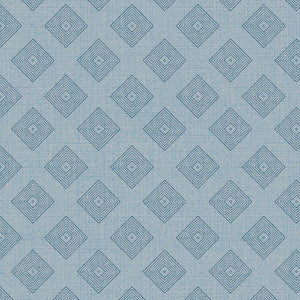 Wild Woods Lodge Collection Diamonds Cotton Fabric blue