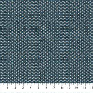 Barn Quilts Collection Ditsy Star Cotton Fabric 27320 blue