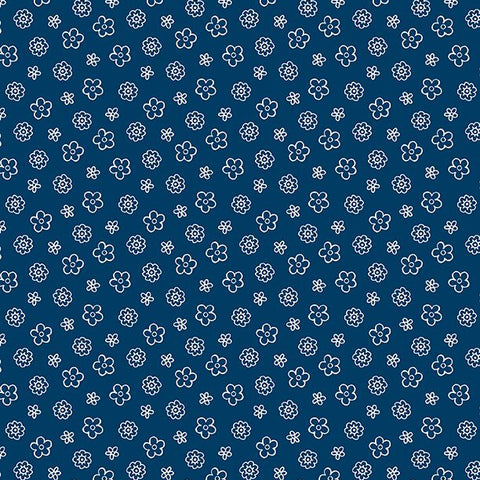 Colors of Summer Collection Small Floral Toss Cotton Fabric Colors of Summer Collection Ditsy Floral Cotton Fabric 23705 blue