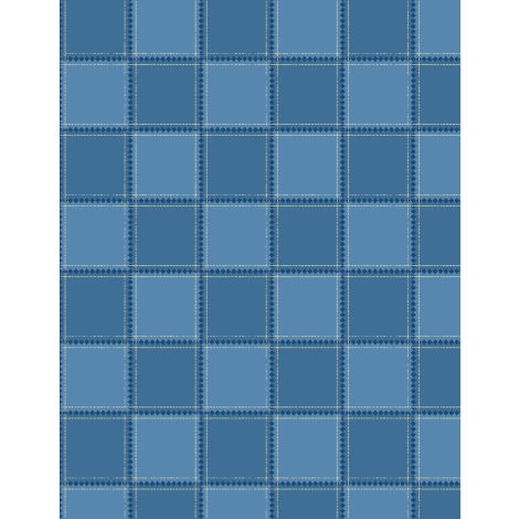 Common Threads Collection Plaid Cotton Fabric 21759 blue