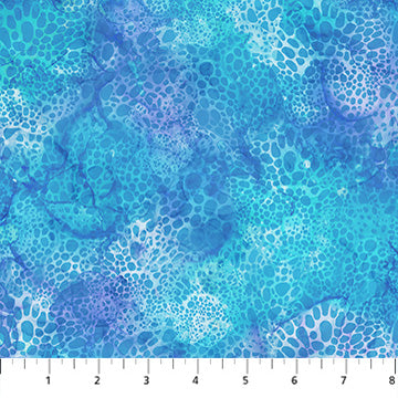 blue, Coral Reef Collection Ocean Coral Cotton Fabric DP28880