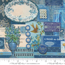 Curated in Color Collection Collage Patchwork Cotton Fabric 7460 blue