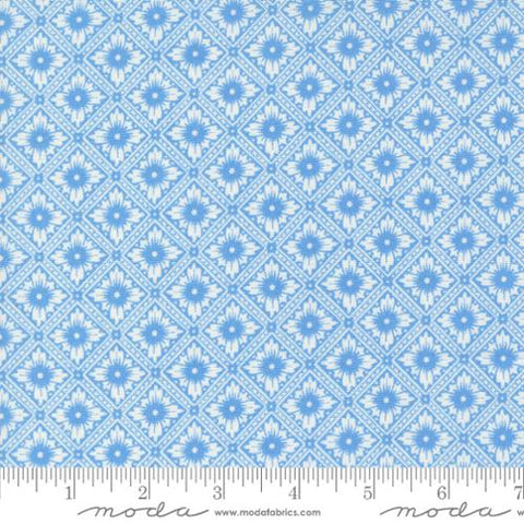 Denim and Daisies Collection Punched Tin Cotton Fabric 35383 blue
