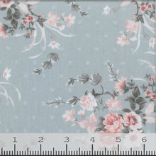 blue, Fashion Floral Print Fabric CA-197
