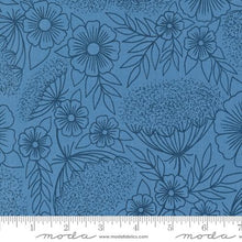 Field of Flowers Collection Queen Annes Lace Cotton Fabric 3314 blue