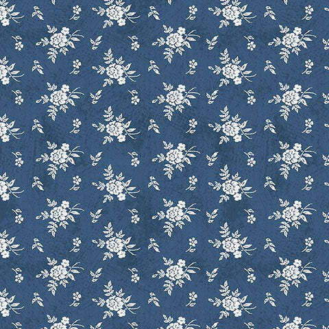 blue, Friendly Farmstead Collection Ditsy Cotton Fabric 96495