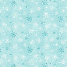 Frosty Merry-Mints Collection Snowflakes Cotton Fabric 3017-27658 blue