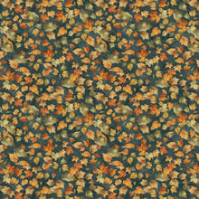 blue, Glorious Fall Collection Leaves Cotton Fabric 33912